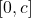 [0, c]